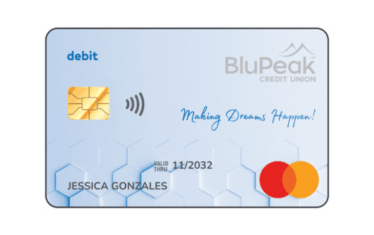 Blupeak debit card