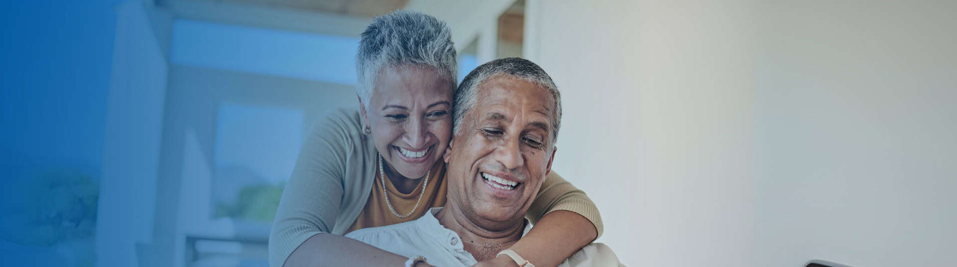 Older couple checking their IRA balances