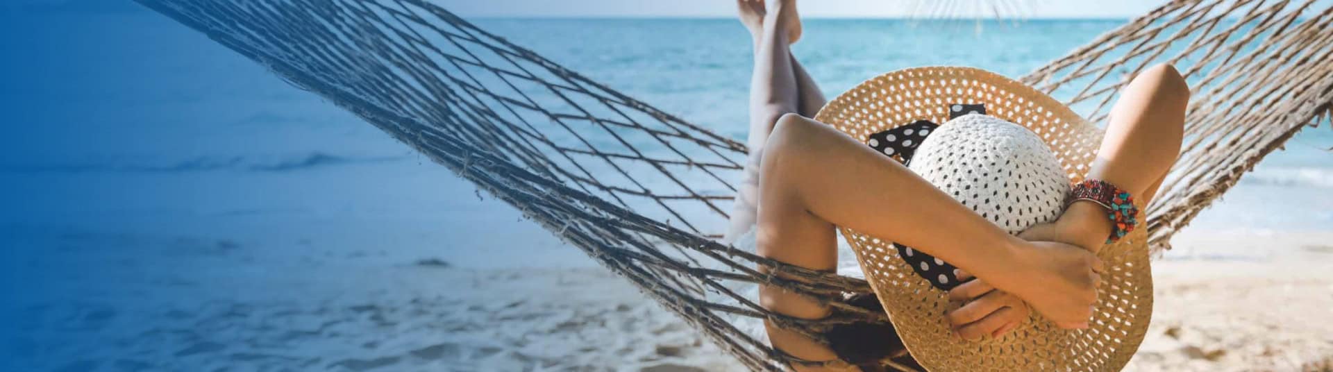 Woman enjoying the perks by going on vacation