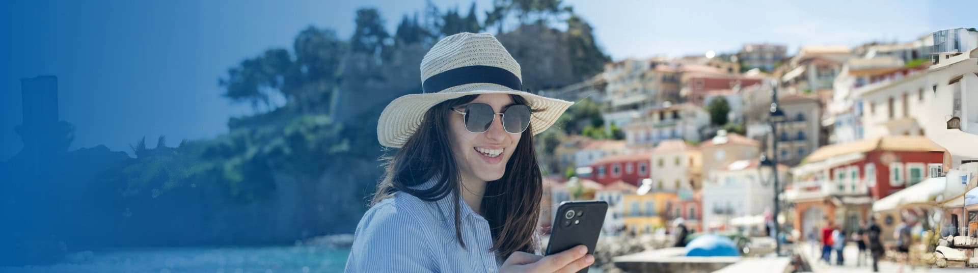 Woman on vacation